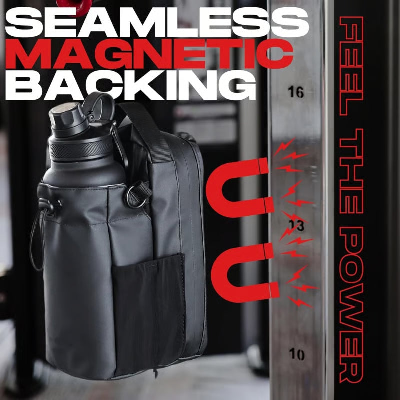 Fitness portable bag with magnet